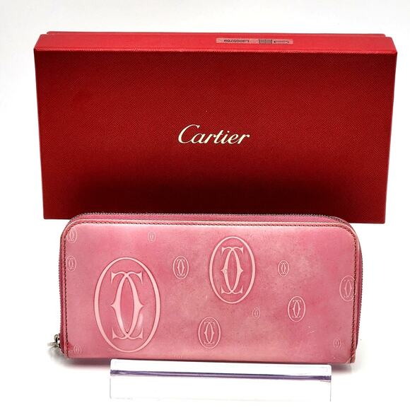 CARTIER- 'HAPPY BIRTHDAY' ZIPPED INTERNATIONAL WALLET - Picture 1 of 16
